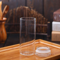 wholesale top quality spice glass jar with metal screw lid glass straight jars